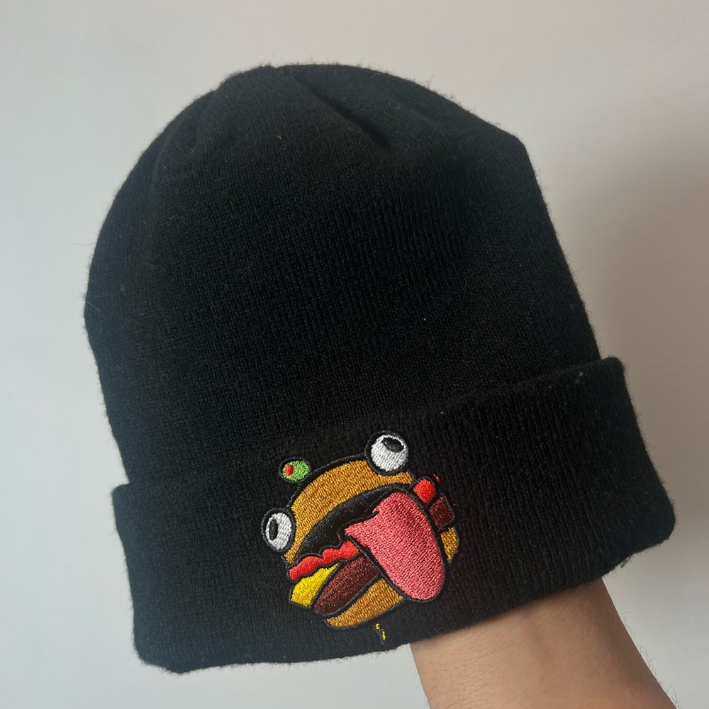 👕🌶 2019 Mad Engine Fortnite "Durr Burger" Embroidered Beanie